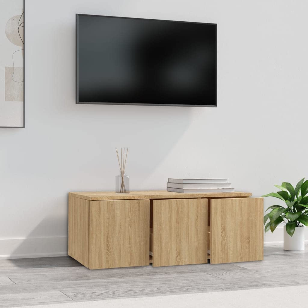 vidaXL TV Cabinet Sonoma Oak - Thumbnail 4