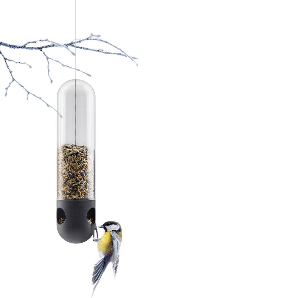 Eva Solo | Bird Feeder Tube | Small Birds Lands Smoothly On The Edge | Danish Design, Functionality & Quality | Outdoor