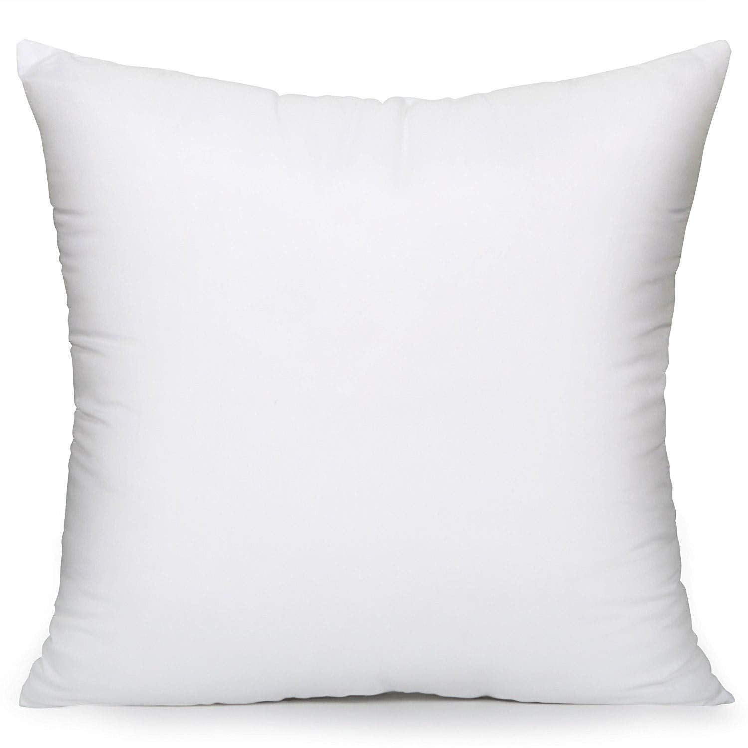 Moonrest Premium Square White Pillow Insert Form With Hypoallergenic Polyester Fiber Filling, Sham Stuffer For Sofa Throw - 15 X