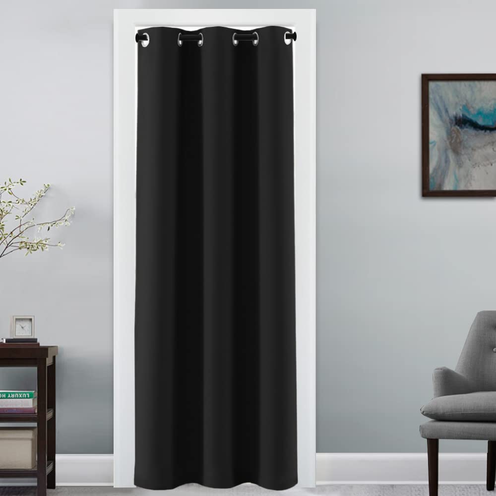 H.VERSAILTEX Doorway Curtain Blackout Closet Door Curtain Room Divider Window Treatment Curtain for Bedroom Thermal Insulated Pr