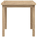 vidaXL Solid Teak Wood Side Table - Versatile Square End Table/Accent Table for Living Room, Office, Bedroom - Sturdy Brown Teakwood, 17.7"x17.7"x17.7"