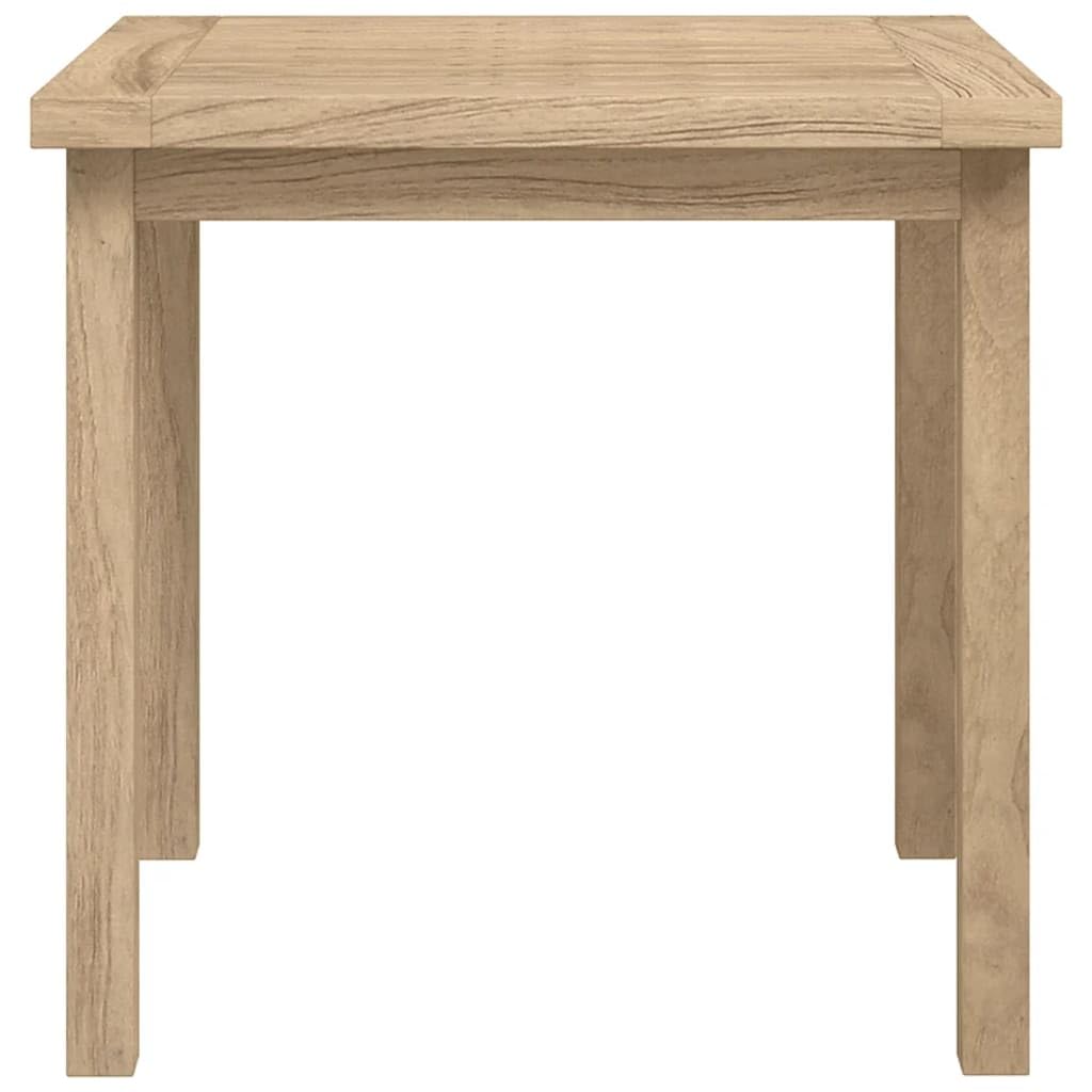 vidaXL Solid Teak Wood Side Table - Versatile Square End Table/Accent Table for Living Room, Office, Bedroom - Sturdy Brown Teakwood, 17.7"x17.7"x17.7"