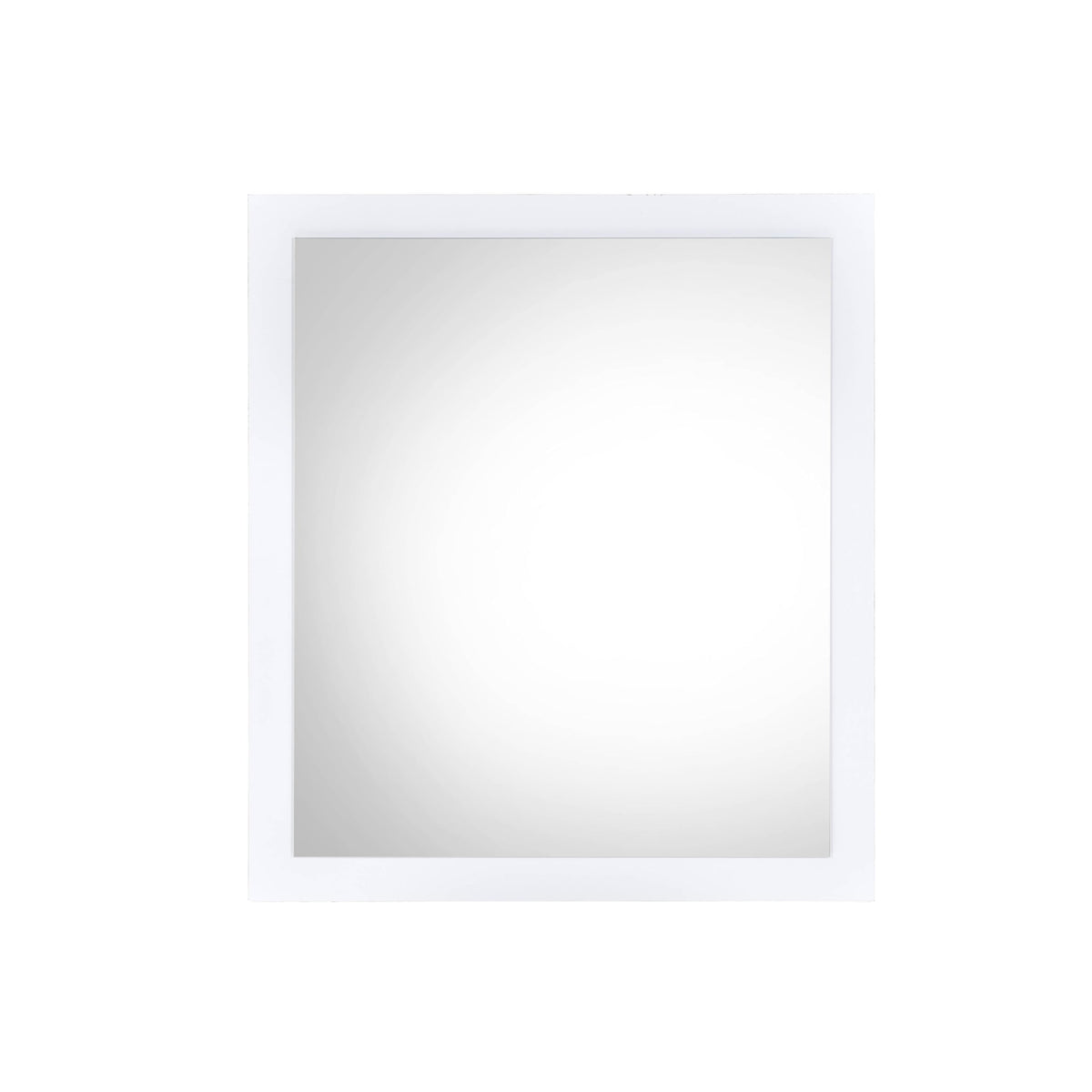 Acme Perse Rectangular Wooden Frame Mirror In White