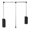 bimiti Adjustable 2635 Pull Down Closet Rods with Hydraulic,60 lbs