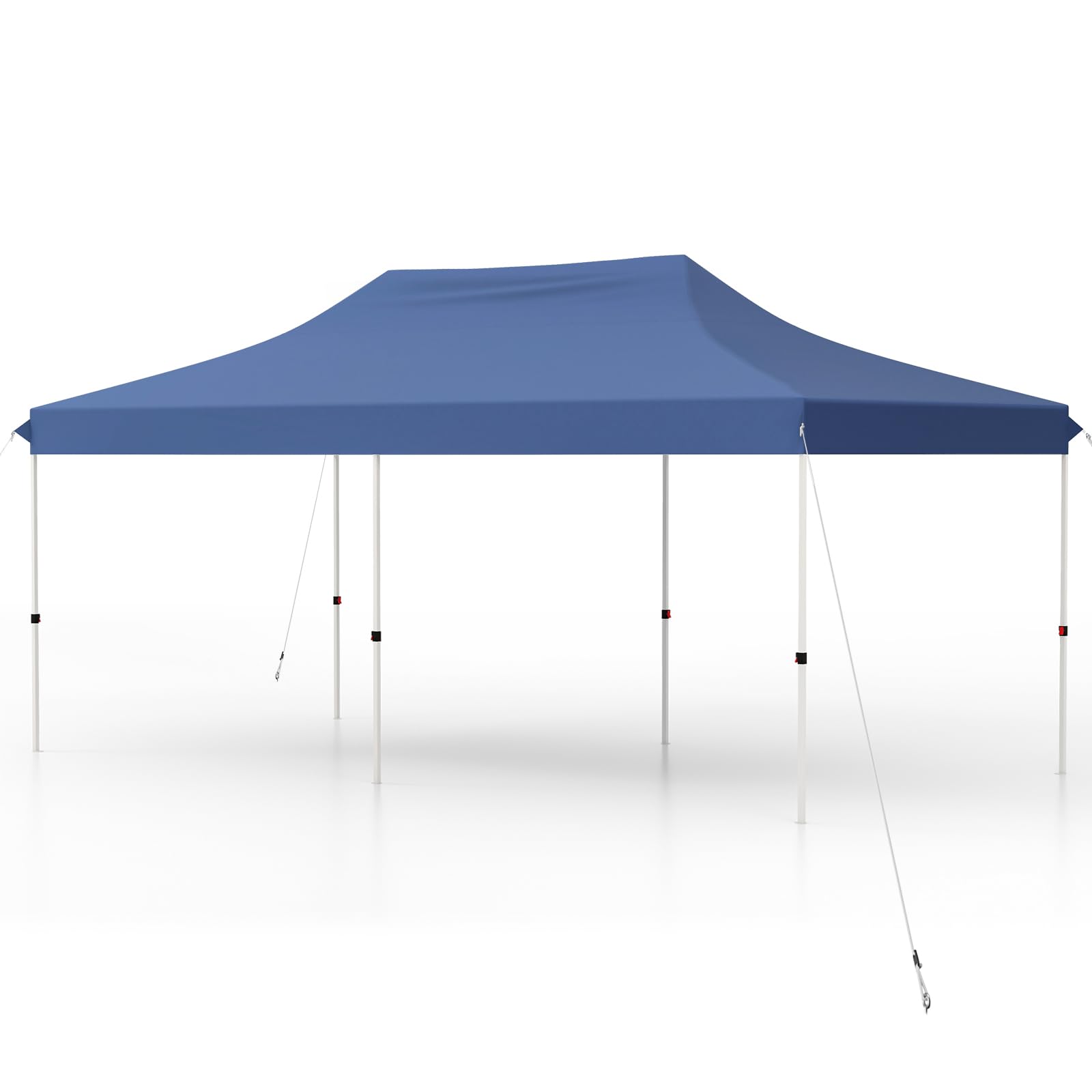 Tangkula 10X20 Ft Pop Up Canopy, Instant Setup Canopy Tent With 12 Stakes & 6 Ropes, Upf 50+ Portable Outdoor Canopy With Carryi