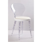 Creative Images Clear PC Dining Chair Black