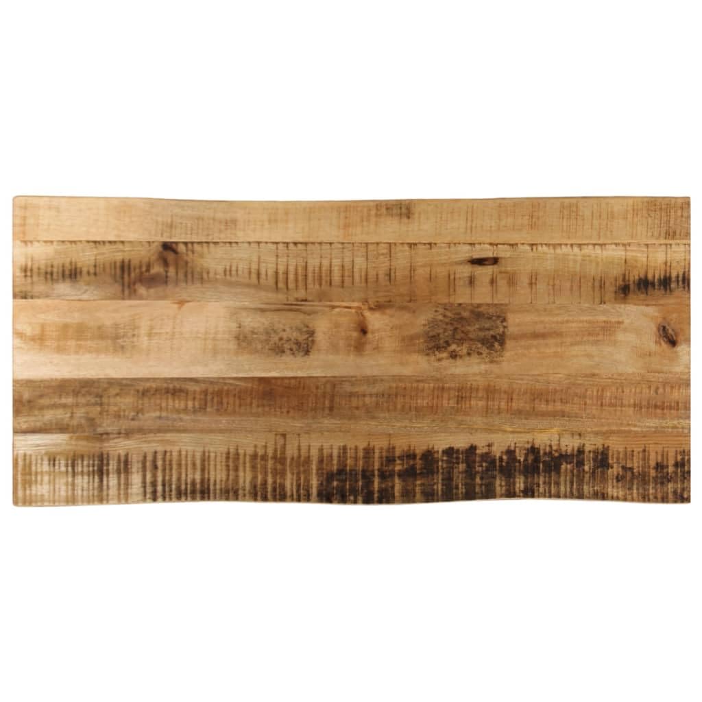vidaXL Table Top Live Edge 31.5inchx15.7inchx1.5inch Solid Wood Rough Mango
