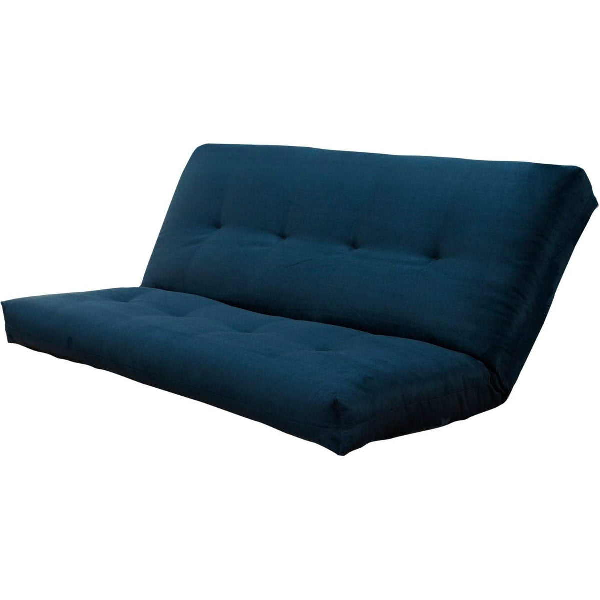 Somette Queen Size Suede Futon Mattress Suede Navy