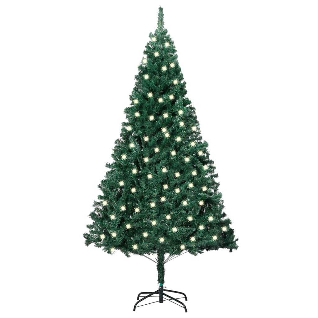 Vidaxl Artificial Christmas Tree With Leds&Thick Branches Home Indoor Outdoor Holiday Decoration Christmas Ornament Xmas Tree 47.2&quot; Green