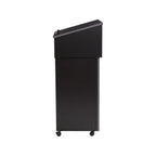 Oklahoma Sound Combo 47.5-Inch Portable Lectern, Black/Charcoal (22-112-Bk)
