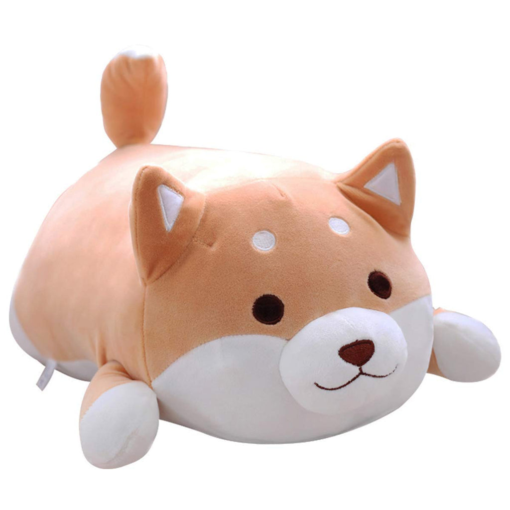Shiba Inu Dog Plush Pillow, Soft Cute Corgi Stuffed Animals Doll Toys Gifts for Valentine, Christmas, Birthday, Bed, Sofa Chair 