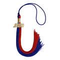 Endea Graduation Double Color Tassel with Gold Date Drop (Royal Blue/Red, 2020)