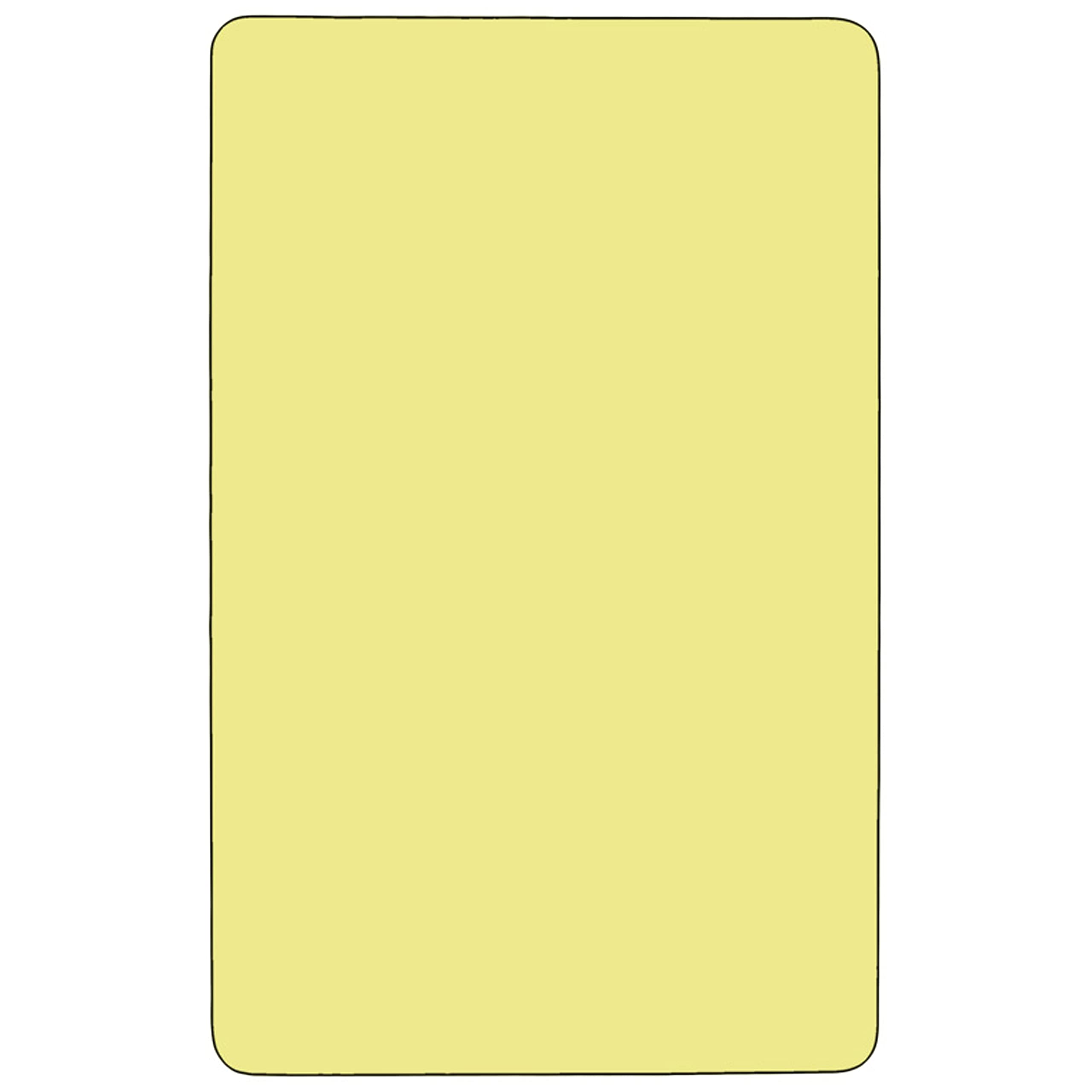 Flash Furniture 30x48 Yellow Activity table, 48" D x 30" W x 25.13" H