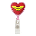 Wonder Woman Classic Logo Heart Lanyard Retractable Reel Badge Id Card Holder