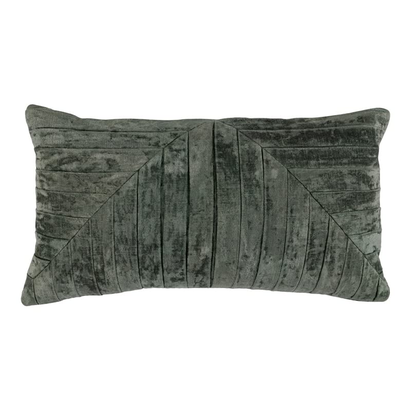 Kosas Home Laurant 14X26 Transitional Velvet Throw Pillow In Forest Green