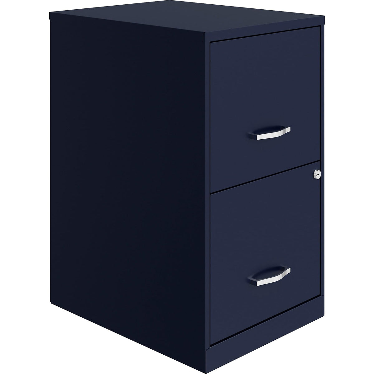 Lorell 2-Drawer File Cabinet, 14.2&quot; X 18&quot; X 24.5&quot;, Navy