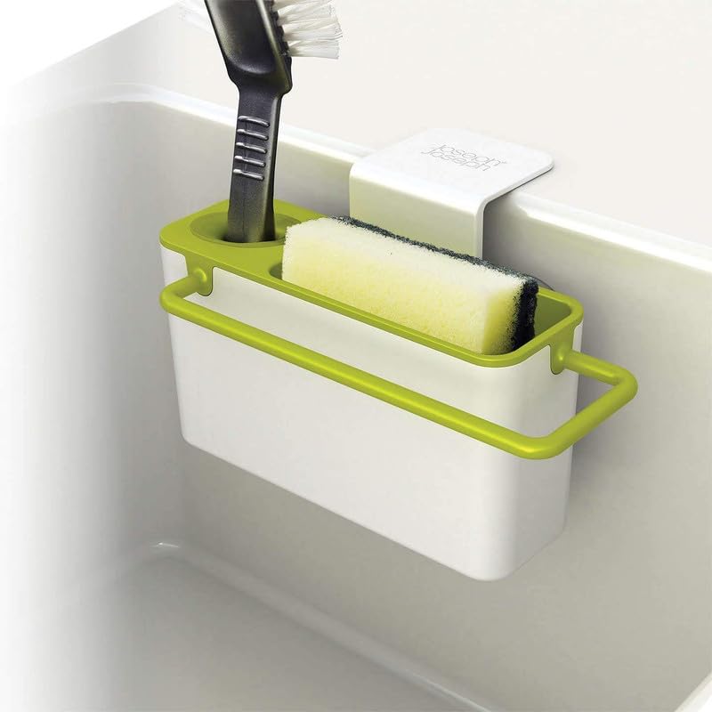 HMAA 3 in 1 Sink Organizer  MultiFunctional Wall Mount Holder for Soap, Sponge, Brush & Cleaning Cloth | Compact Storage Rack