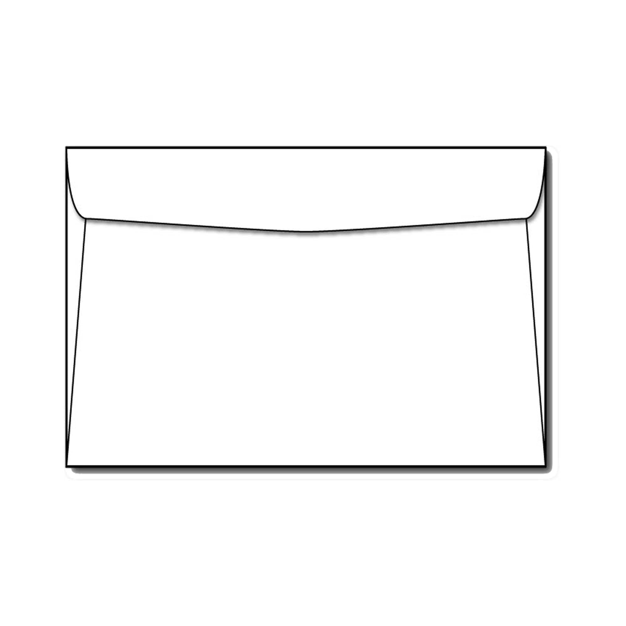 Thick 28Lb White 6' X 9' Envelopes - 25 Envelopes Pack - Gummed Booklet Flap - 6X9 Inch - For Professional, Business, School,