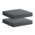 Patio Chair Cushions Set Of 2 Non Slip Bottom Chair Pad With Ties Waterproof Square Outdoor Seat Cushion Replacement For Garden