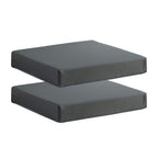 Patio Chair Cushions Non Slip Bottom Chair Pad With Ties Set Of 2 Waterproof Square Outdoor Seat Cushion Replacement For Garden