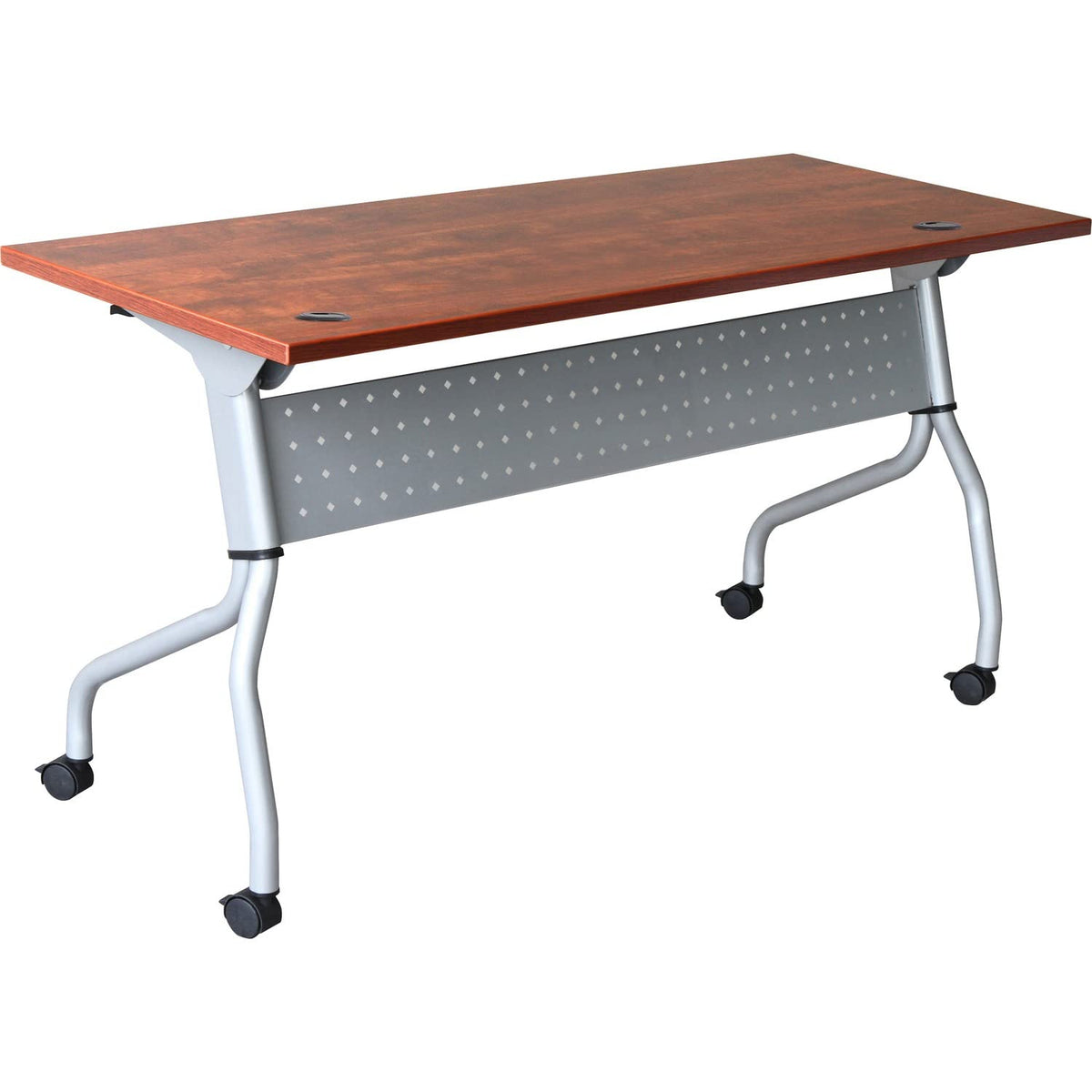 Lorell Flip Top Training Table, Cherry