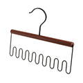 Barhary Tie Rack Belt Hanger For Closet Fitnice Upgraded Non Slip Tie Hanger Space Saving With Foldable Hooks Wooden Belt Tie Or
