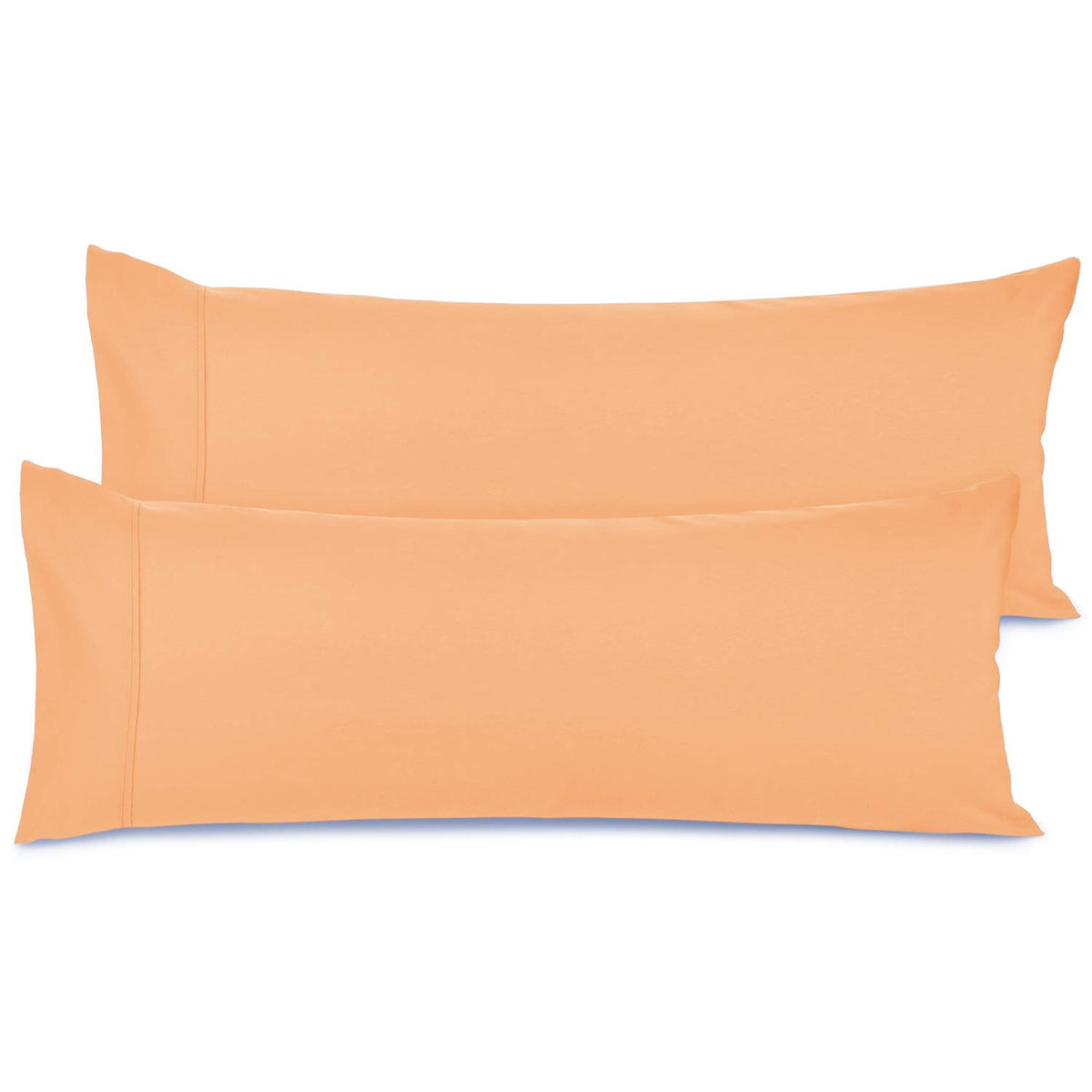 Nestl Body Pillow Cover - Soft Body Pillow Pillowcase - Lightweight Apricot Orange Pillowcase - Microfiber Body Pillow Case Cove