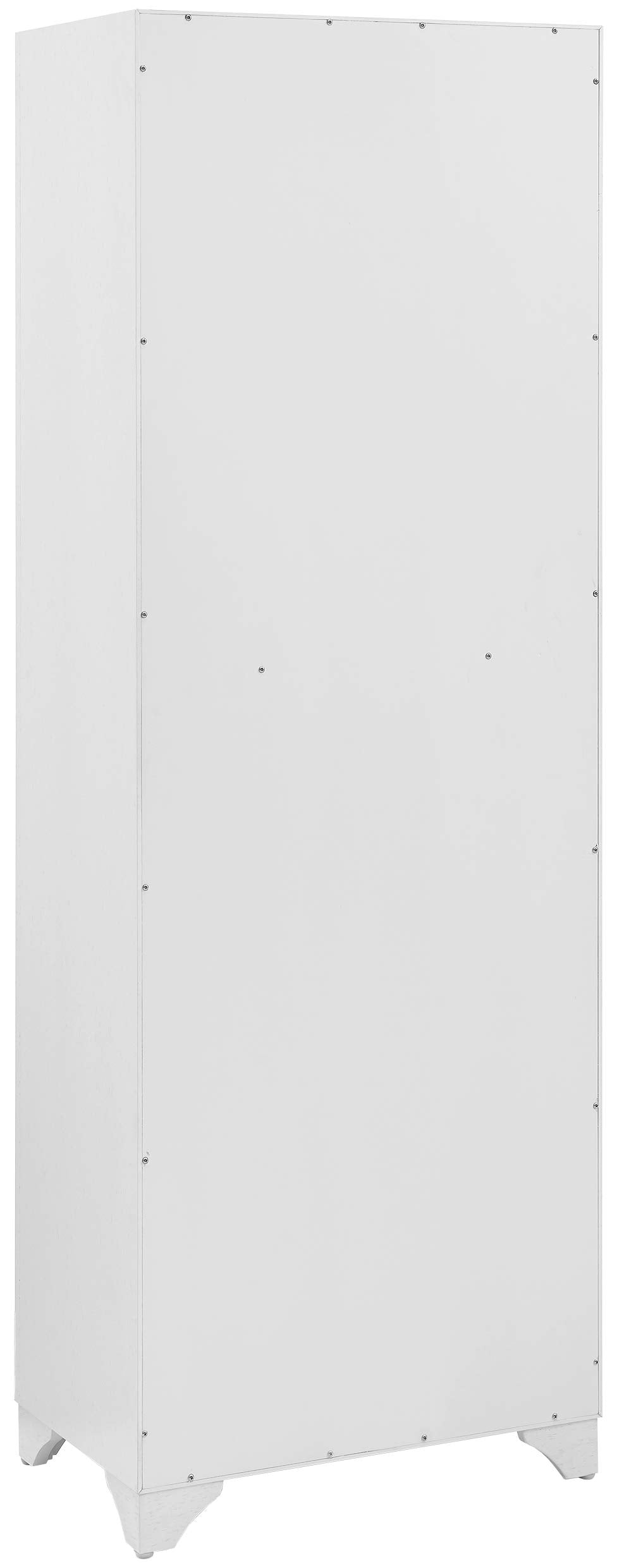 Crosley Furniture Tara Pantry Storage Cabinet with Shelves, Kitchen, Dining, or Laundry Room, Distressed White