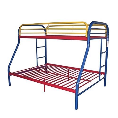 Acme Furniture Tritan Twin Over Full Bunk Bed In Rainbow
