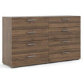 Austin 8 Drawer Double Dresser, Walnut