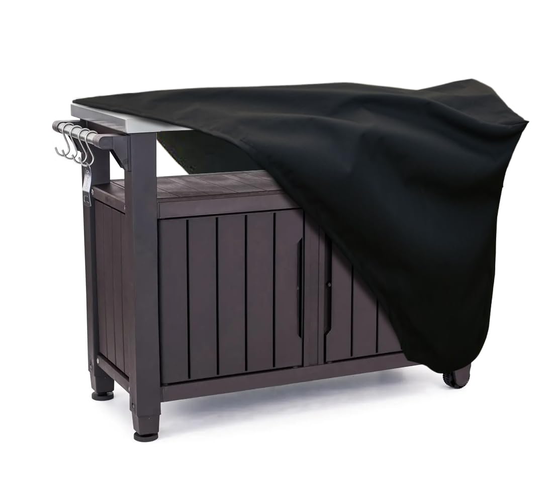 Zjywsch Prep Table Cover For Keter Unity Xl Portable Outdoor Table 52 Inch Keter Utility Xl Waterproof Heavy Duty Grill Table Pr