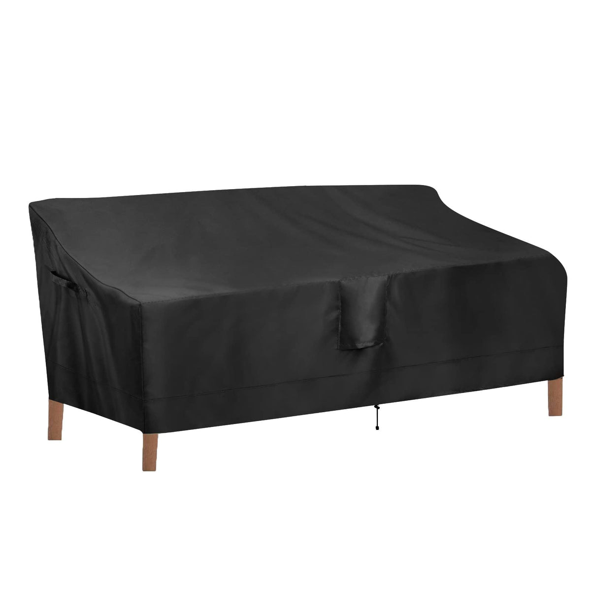 Outdoorlines Outdoor Waterproof Patio 4-Seater Couch Cover - Uv Resistant Patio Sofa Furniture Covers Weatherproof Heavy Duty Glider Covers For Outdoor Furniture, 104Wx32.5Dx33H Inches, Black