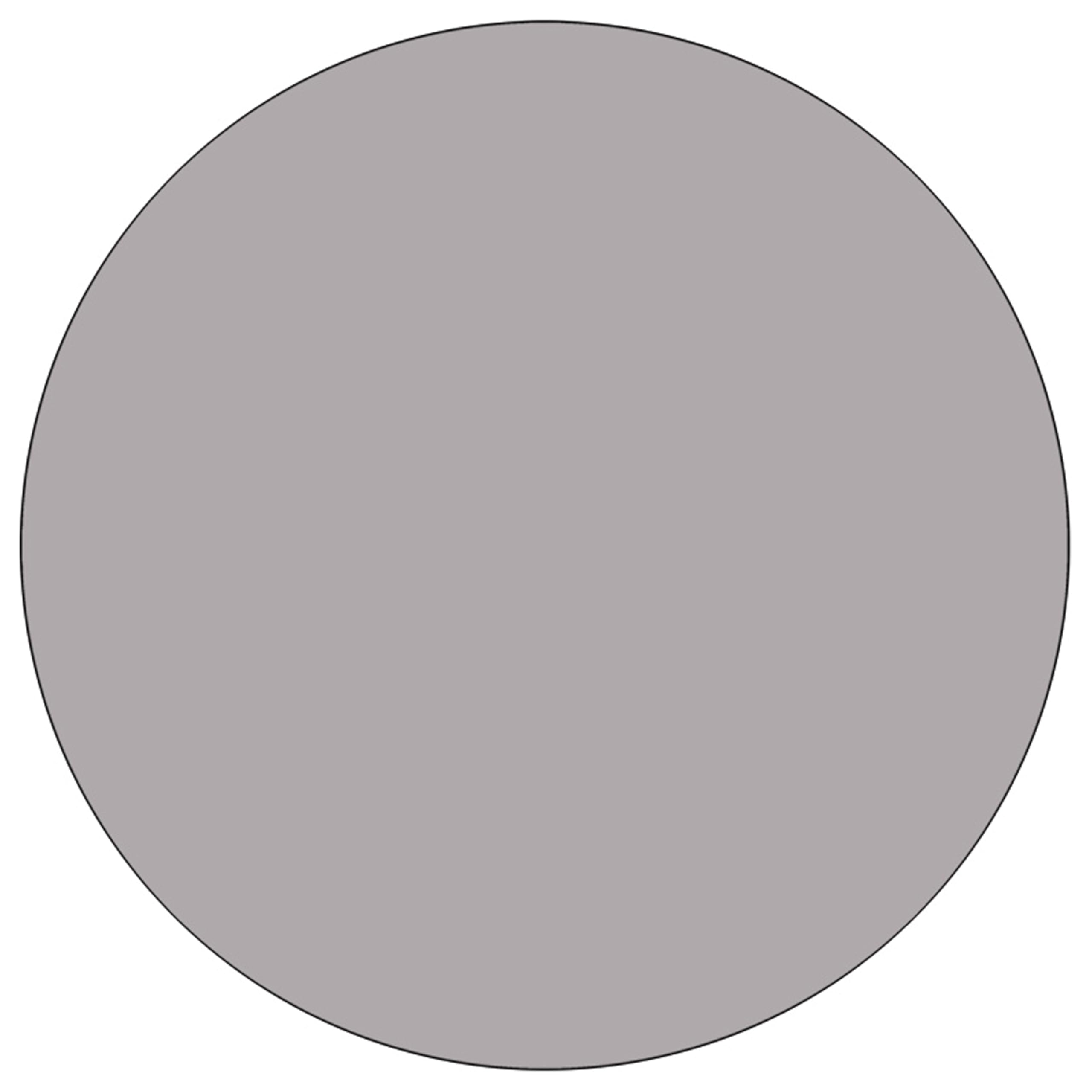 Flash Furniture Wren Mobile 42'' Round Grey Thermal Laminate Activity Table - Height Adjustable Short Legs