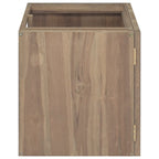 vidaXL Wall-Mounted Bathroom Cabinet 35.4"x15.4"x15.7" Solid Wood Teak