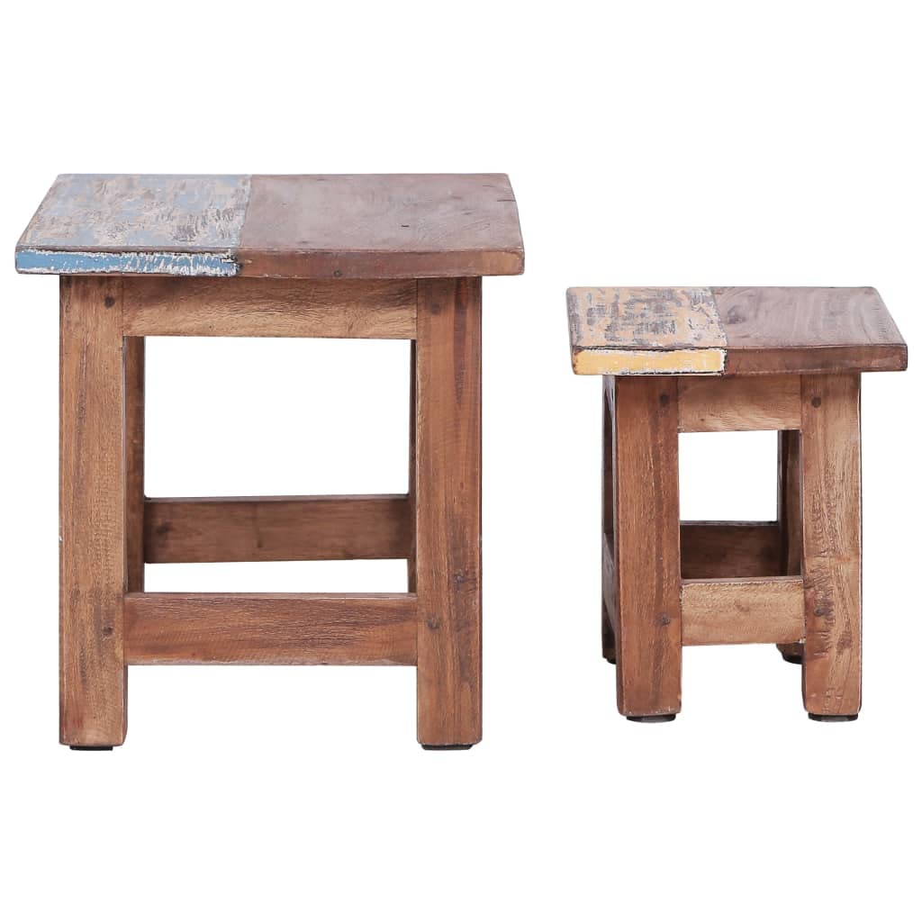 vidaXL Nesting Tables Set of 2 - Thumbnail 3