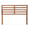 Baxton Studio Akemi Modern and Contemporary Ash Walnut Finished Wood Queen Size Headboard