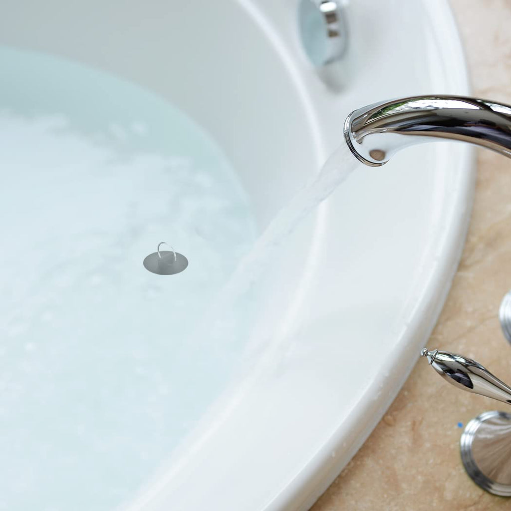 Arcimatto Bathtub Drain Stoppers, 4 Pieces Rubber Sink Stopper Set Bath Tub Plug Kitchen Bathroom Laundry Bar Water Stopper Seal