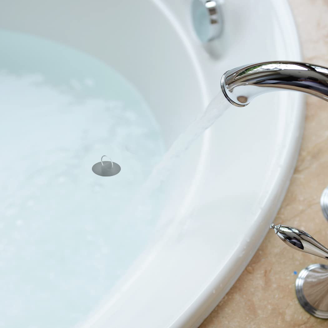 Arcimatto Bathtub Drain Stoppers, 4 Pieces Rubber Sink Stopper Set Bath Tub Plug Kitchen Bathroom Laundry Bar Water Stopper Seal