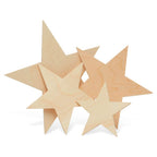 Large Wooden Stars, Star Cut Outs, Use as Star Wall D  cor and Patriotic D  cor, Unfinished Wood Crafts, 23 Inch, Pack of 1