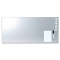 Steelmaster By Banksupplies Magnetic Bulletin Board | 30 X 14 Inches | Silver | Includes 6 Magnets, 4 X 6 Dry Erase Board & Dry