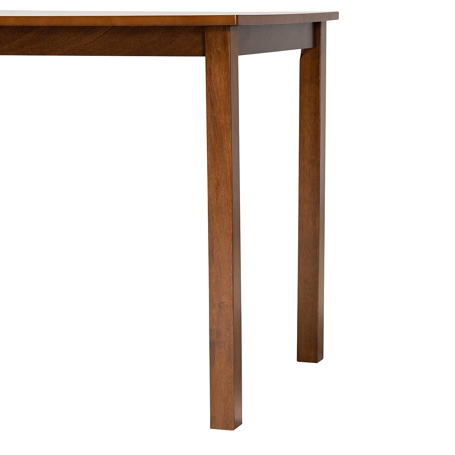 Baxton Studio Eveline Wooden Dining Table, 27.56-inch D x 43.31-inch W, Walnut Brown (231-8959-HIT)