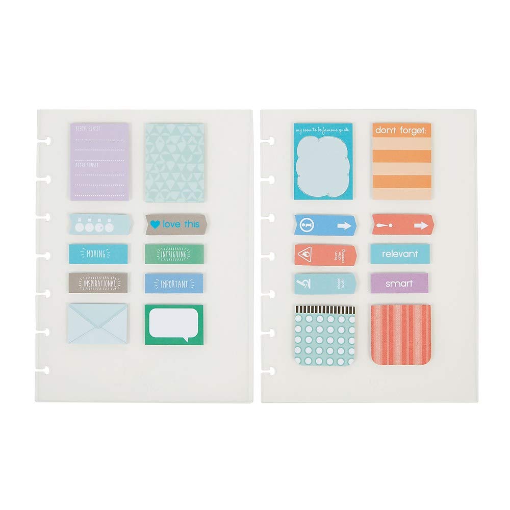 Staples 2103690 Arc System Adhesive Notes Assorted 5-1/2-Inch X 7-1/2-Inch (29476)
