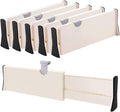 Plastic Drawer Dividers 6 Set Expandable Drawer Partitions Drawer Organizer Separator Adjustable Silverware And Utensils Organiz