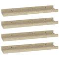 vidaXL Modern Sonoma Oak Wall Mounted Shelves, MDF Construction, 15.7' x 3.5' x 1.2', Versatile Display and Storage Solution,