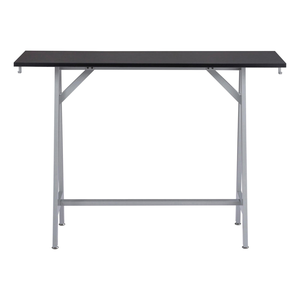 Safco® Spark Teaming Table Standing-Height Base, 42-1/4&quot;H X 60&quot; W X 20&quot; D, Silver