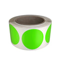 Royal Green Colored Dot Stickers 2 Inch Roll Fluorescent Labels In Neon Green 5Cm (50Mm) - 600 Pack