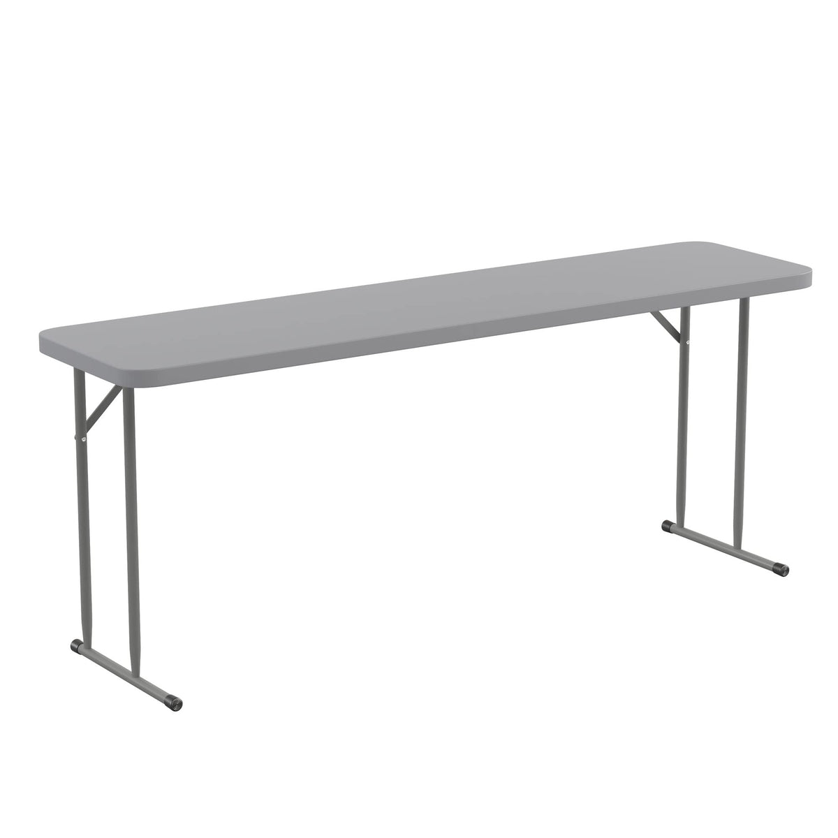 Flash Furniture Kathryn 6-Foot Gray Plastic Folding Training Table, Grey