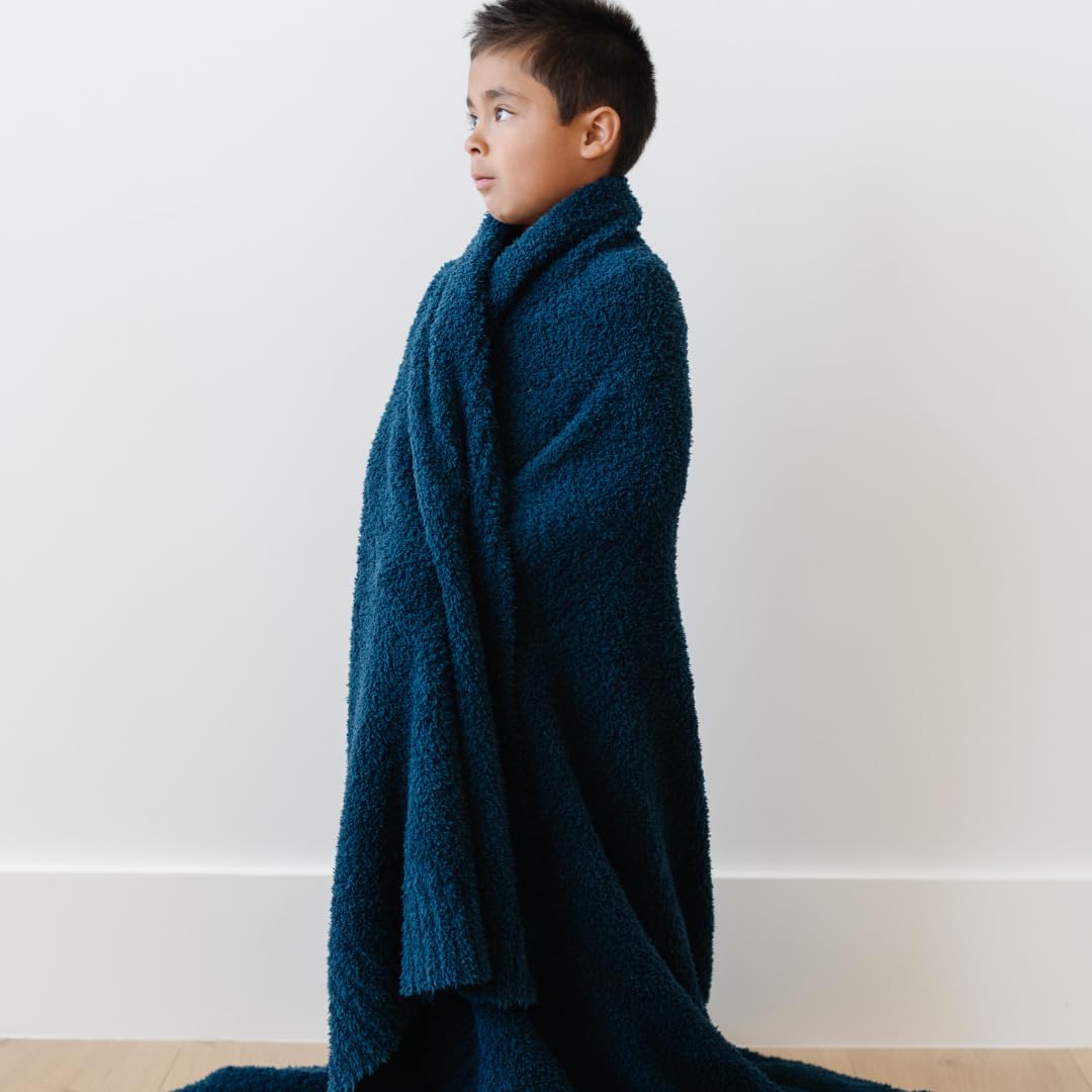 Saranoni Super Soft Comfy Bamboni Blanket For Kids And Teens 40' X 60' (Nautical Blue, 40' X 60')