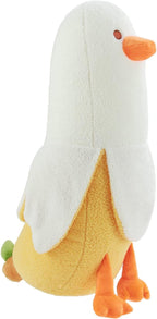 Banana Duck Plush Toy-12' Weighted Duck Stuffed Animals, Elastic Duck Plush Stuffed Animals Banana Plushie Hugging Pillow, Thro