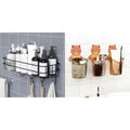 Boniry Stainless Steel Bathroom Shelf For Wall, Self Adhesive Bathroom Organiser, 4 Hooks For Towel